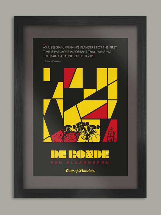 Tour of Flanders Cycling Poster Print - The Monuments. De Ronde