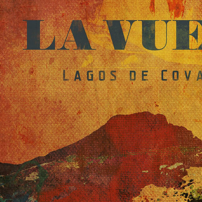 Vuelta a Espana Cycling Poster Print - Lagos de Covadonga is one of the most important climbs in Vuelta history. The most demanding section is La Huesera, 7 km from the summit. Britain's Robert Millar won the 1986 stage.