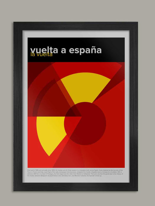 Vuelta a España - Geometric Styled Cycling Poster Print