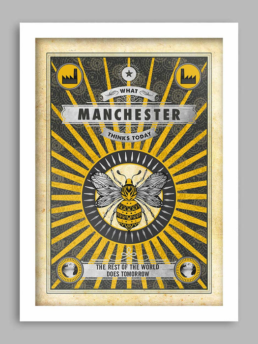 What Manchester Thinks - Poster print Posters The Northern Line 