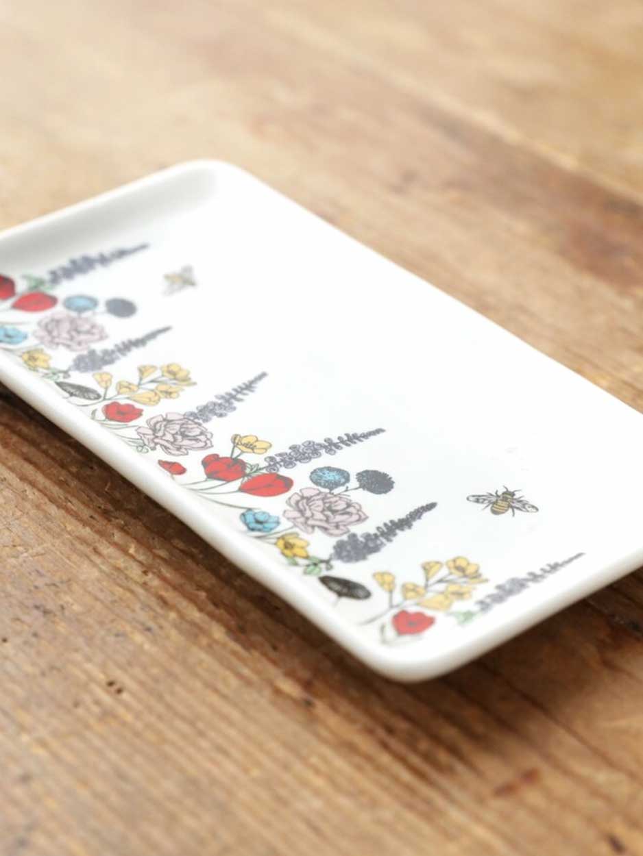 wild flower trinket tray