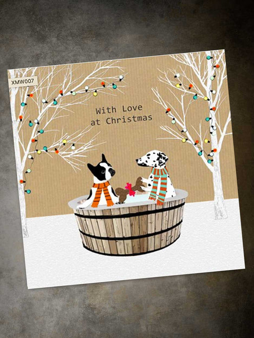with love at christmas card