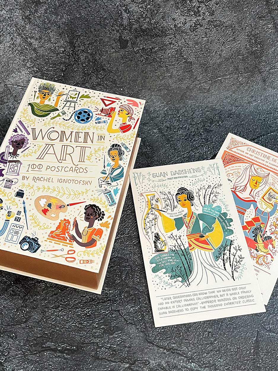 women in art postcards 
