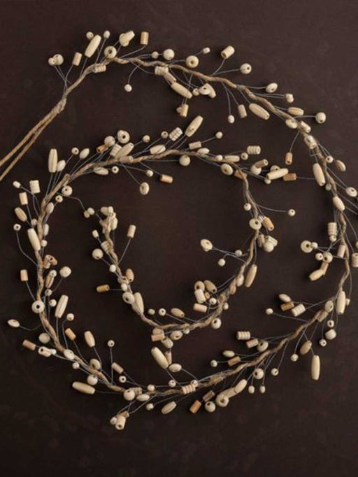 wooden bead garland
