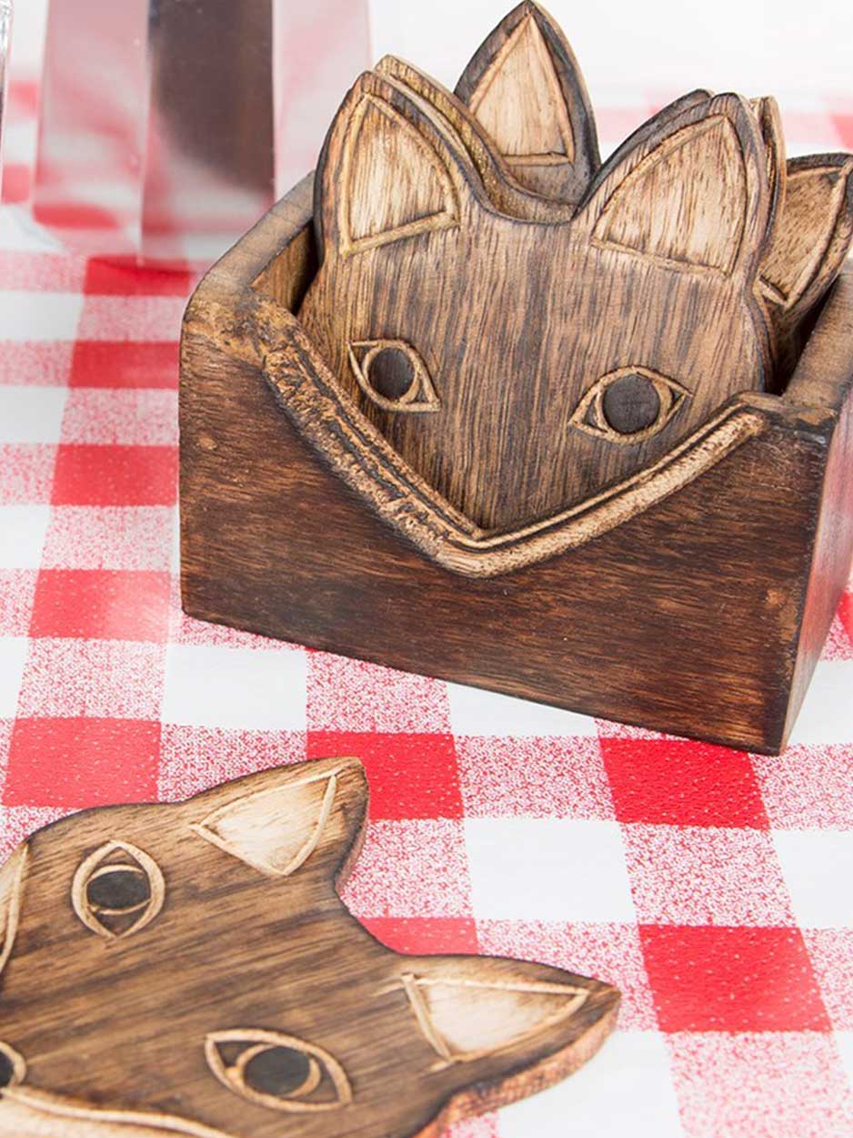 fox coaster set