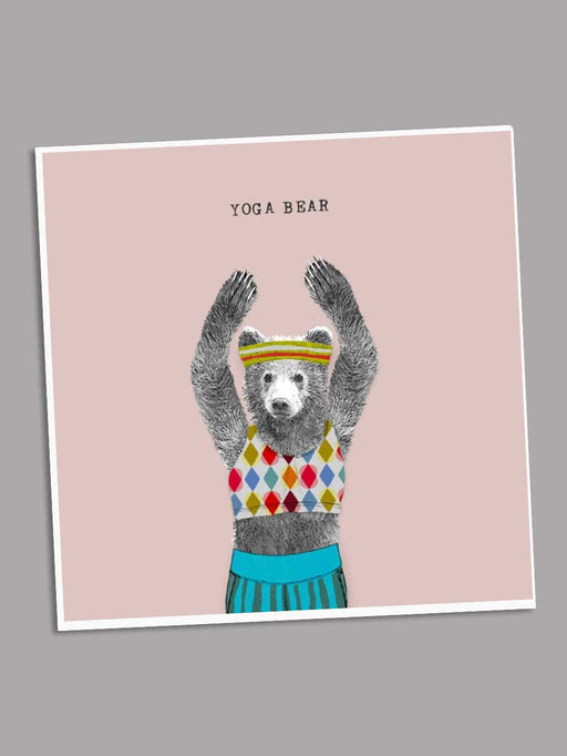 yoga bear card