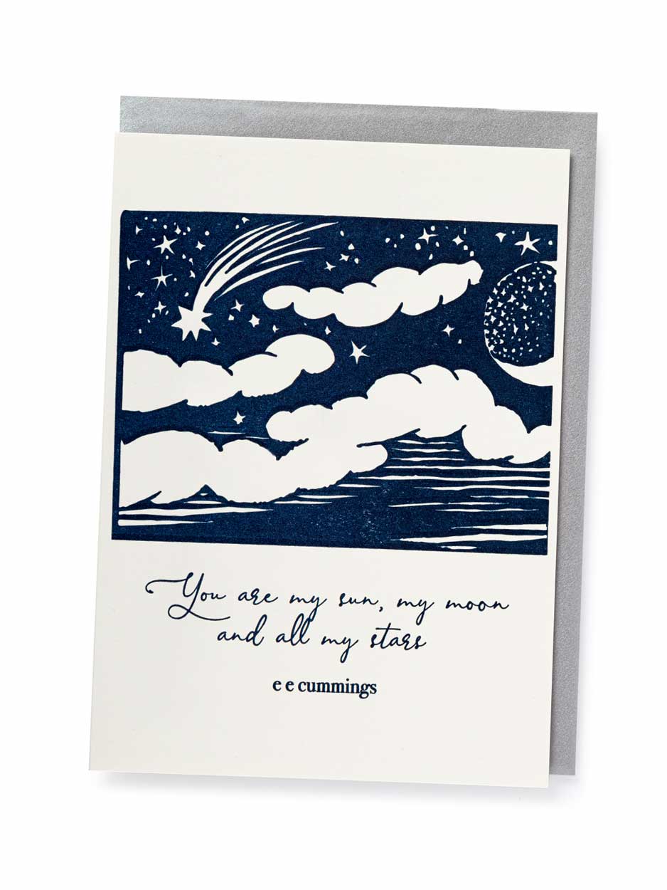 you are my sun moon & stars card